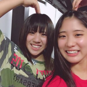 2019年の駿河メイと星来芽依